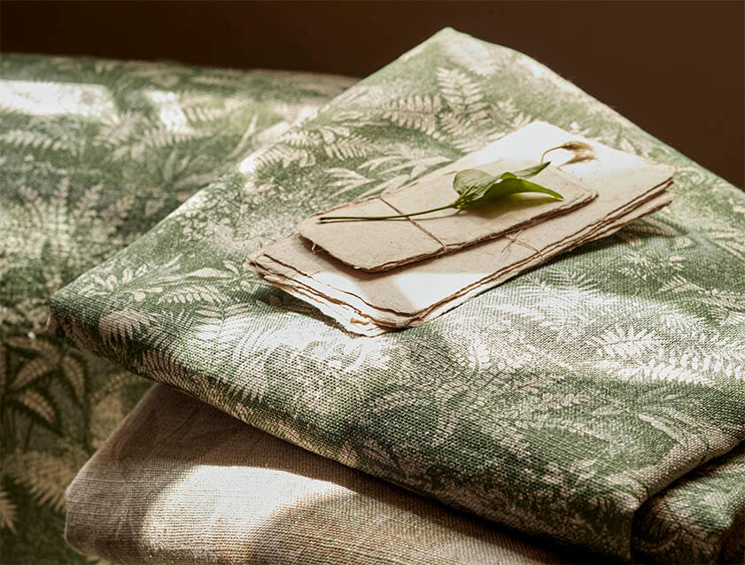 Spill Reristant RHS Ferns Toile Spring Green